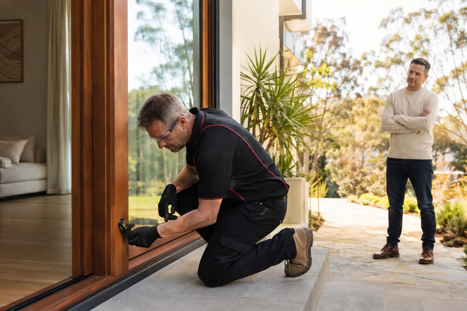 Termmighty technician inspecting an Australian home for signs of termite activity